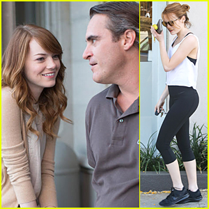 Emma Stone Looks Completely In Love With Joaquin Phoenix in 'Irrational Man' Still