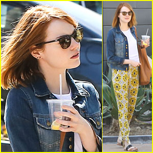 Emma Stone Keeps it Bright For a Shopping Trip!