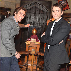James & Oliver Phelps Launch 'Harry Potter: The Exhibition' In Paris