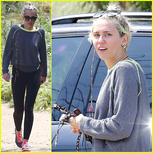 Miley Cyrus Skips Coachella for Her Dogs & Gold Nipple Pasties