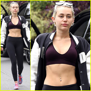 Miley Cyrus Rocks a Sports Bra for Her Daily Hike