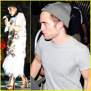 Robert Pattinson Checks Out Girlfriend FKA twigs' Coachella Performance
