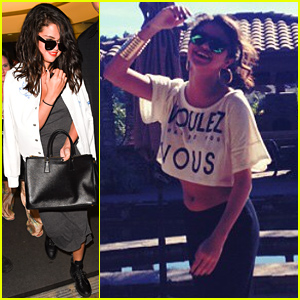 Selena Gomez Is Home From Her Vacay & Already Back to the Studio!