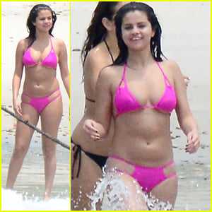 Selena Gomez Hits the Beach In Her Tiny Bikini!