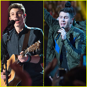 Shawn Mendes & Nick Jonas Perform At RDMAs 2015 - See The Pics!