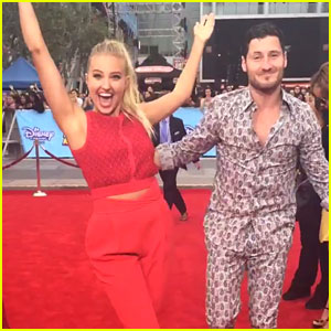 Val Chmerkovskiy Teaches Veronica Dunne How To Dance - Watch Here!