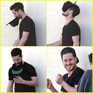 Val Chmerkovskiy Pulls Out Hat Trick With Rumer Willis During DWTS Practice