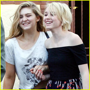 Willow Shields Gets Surprised by Sister Autumn In Los Angeles
