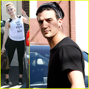 Willow Shields Wears 'Vote 4 Willow & Mark' Tee To 'DWTS' Practice