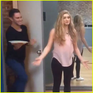 Sasha Farber Plays April Fool's Day Prank On Willow Shields - Watch Here!