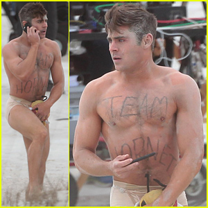 Zac Efron Runs Around Almost Naked on 'Dirty Grandpa' Set!