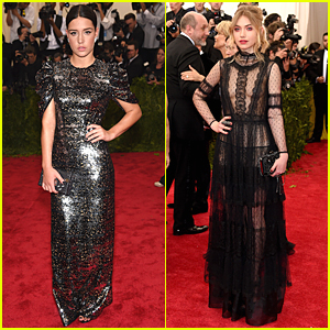 Adele Exarchopoulos & Imogen Poots Strike a Pose at Met Gala 2015