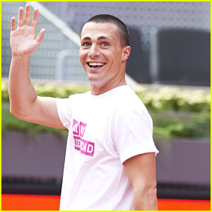 Colton Haynes Shows Off New Buzzed Haircut at Charity Tennis Match