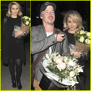 Dianna Agron Gets Showered With Flowers at 'McQueen' Opening Night