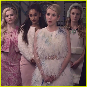 Emma Roberts & Ariana Grande Show Tons of Pink Attitude in 'Scream Queens' Official Trailer - Watch Now!