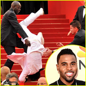 Did Jason Derulo Fall Down the Met Gala Stairs?!
