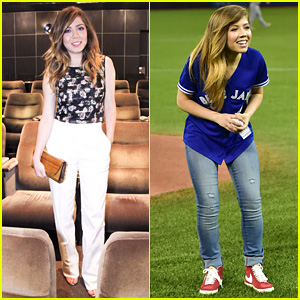 Jennette McCurdy Throws First Pitch at Toronto Blue Jays Game! (Video)
