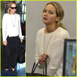 Jennifer Lawrence Flies Out of New York City Right After Met Gala