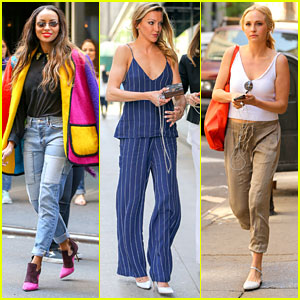 Candice Accola, Katie Cassidy & Kat Graham Enjoy Sunny Day in NYC After CW Upfronts