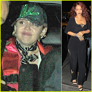 Miley Cyrus & Rihanna Enjoy Night at Up & Down Night Club