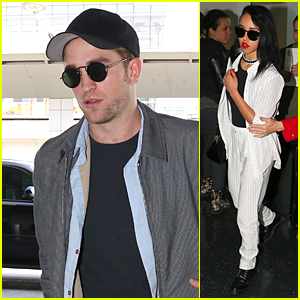 Robert Pattinson & FKA twigs Catch Flight Out of NYC After Met Gala