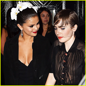 Selena Gomez & Lily Collins Hold Hands at Met Gala 2015 After-Party