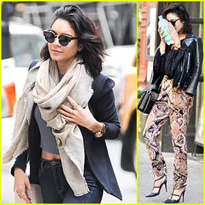 Vanessa Hudgens Flashes Some Midriff in Chilly New York