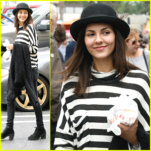 Victoria Justice Found A Huge Strawberry At the Farmer's Market