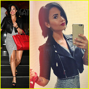 Demi Lovato Shares Glam Bathroom Selfie During Dinner Out