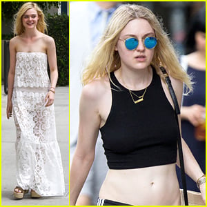 Elle Fanning Wears The Lace Summer Dress Of Our Dreams