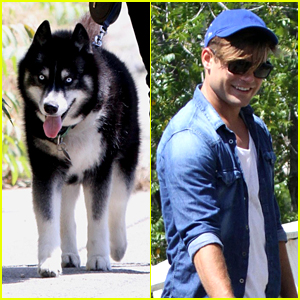 Garrett Clayton's Dog Orion Is A People Person At The Park