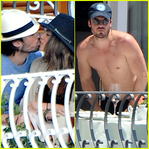 Ian Somerhalder & Nikki Reed Share a Kiss in Italy!