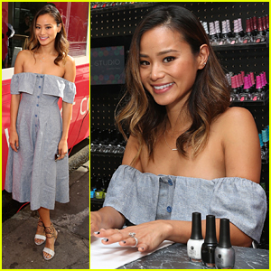 Jamie Chung Gets Gorgeous Silver Mani At Sally Beauty's Mobile Nail Studio Truck Stop