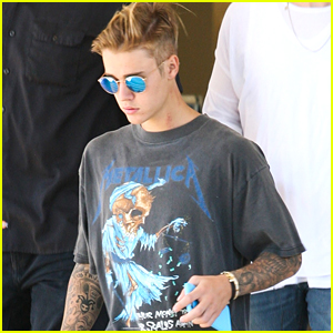 Justin Bieber Makes It A Family Day at Disneyland