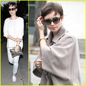 Lily Collins Treats Mom Jill To Dinner At Craig's