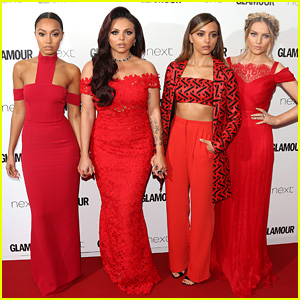 Little Mix Slays in Red at Glamour Women of the Year Awards 2015!