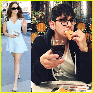 Elizabeth Gillies Hits the Big Apple After Hanging Out With Matt Bennett