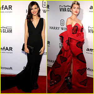 Victoria Justice Glams Up for amfAR Gala with Miley Cyrus!