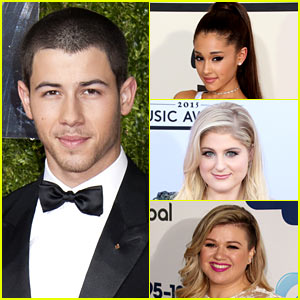 Nick Jonas Plays 'Lips, Wife, Leave' with Ariana, Meghan, & Kelly!