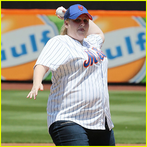 Rebel Wilson Throws Out 'Pitch Perfect' First Pitch - Watch Now!
