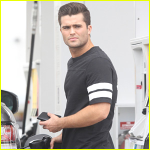 Spencer Boldman is Brooding at the Gas Station