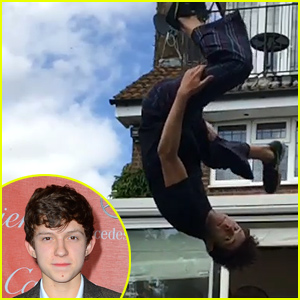 Tom Holland Displays Stunts That Prove He Would Be a Great Spider-Man!