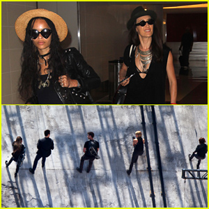 Zoe Kravitz & Maggie Q Make Their Way to Atlanta For More 'Allegiant: Part 1'