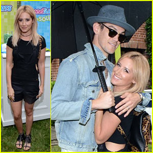 Ashley Tisdale Jumps in the SweeTARTS Chewy Sours Selfie at Just Jared's Summer Bash!