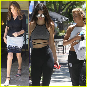 Kendall Jenner Brings Hailey Baldwin Along for Caitlyn Jenner Lunch Date!