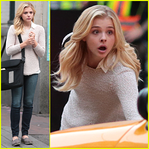 Chloe Moretz Almost Gets Run Over By A Cab On 'Brain of Fire' Set