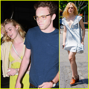 Elle Fanning Has Movie Date Night with Zalman Band