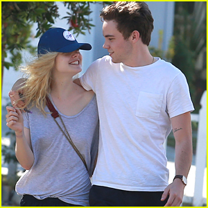 Elle Fanning & Zalman Band Laugh It Up While On A Walk