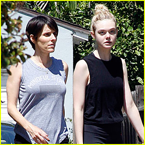 Elle Fanning Is Ready to Work Out With a Pal