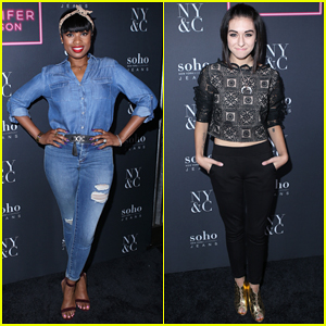 Jennifer Hudson Gets Support from Christina Grimmie at New York & Company Launch!